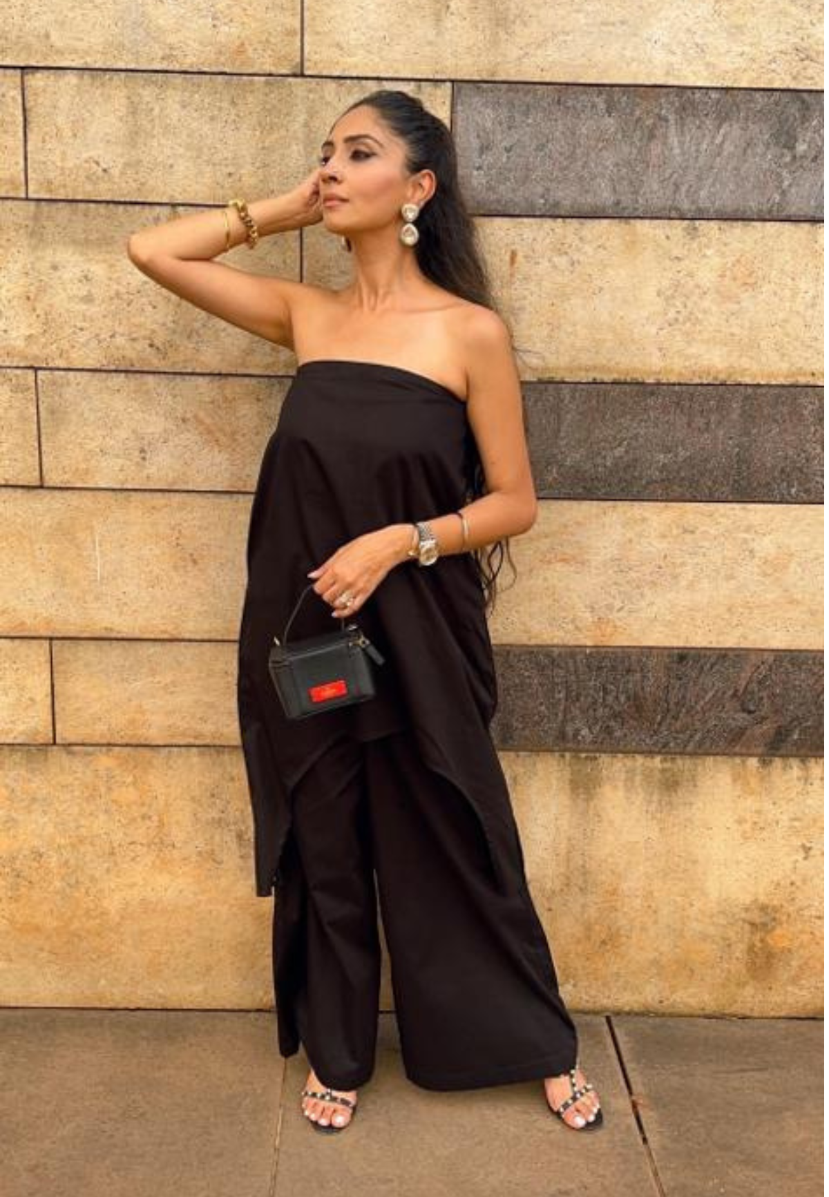 Black Cotton Tube Co-ord Set