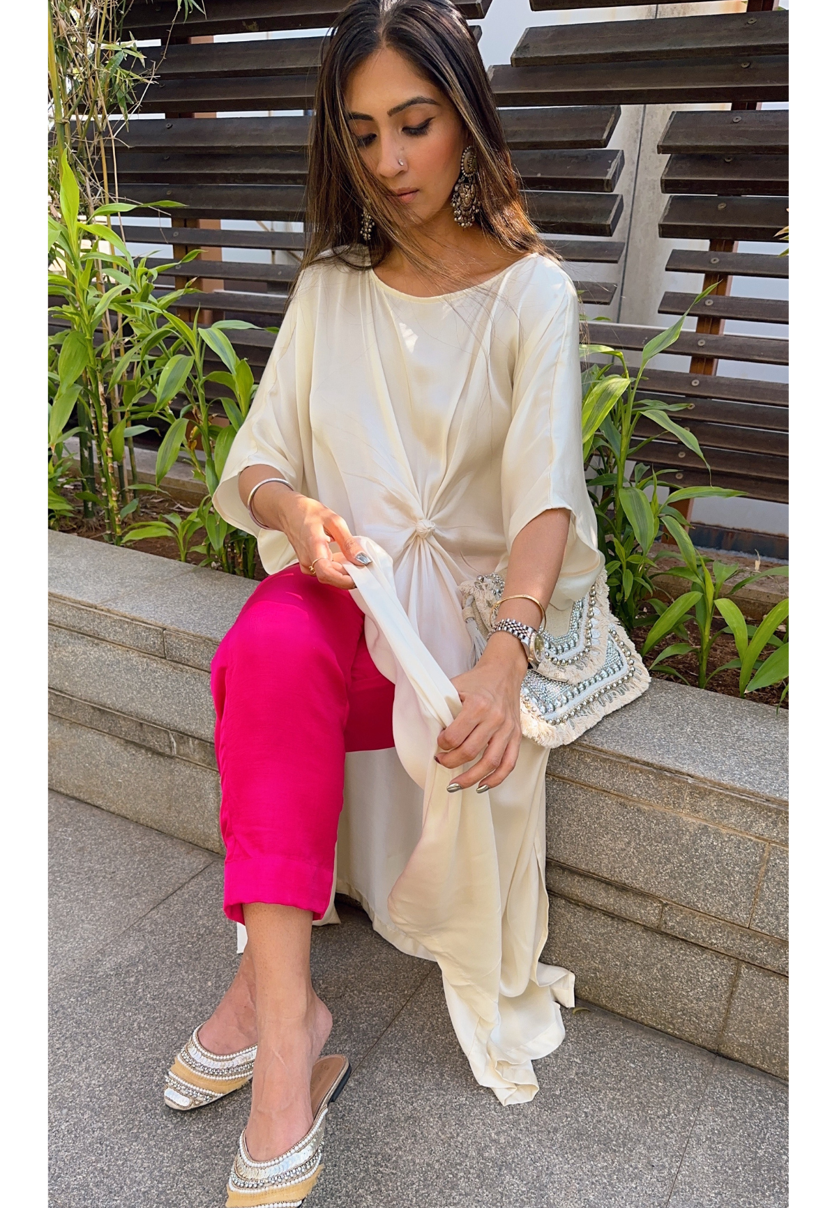 Knotted Kaftan Pant Co-ord Set