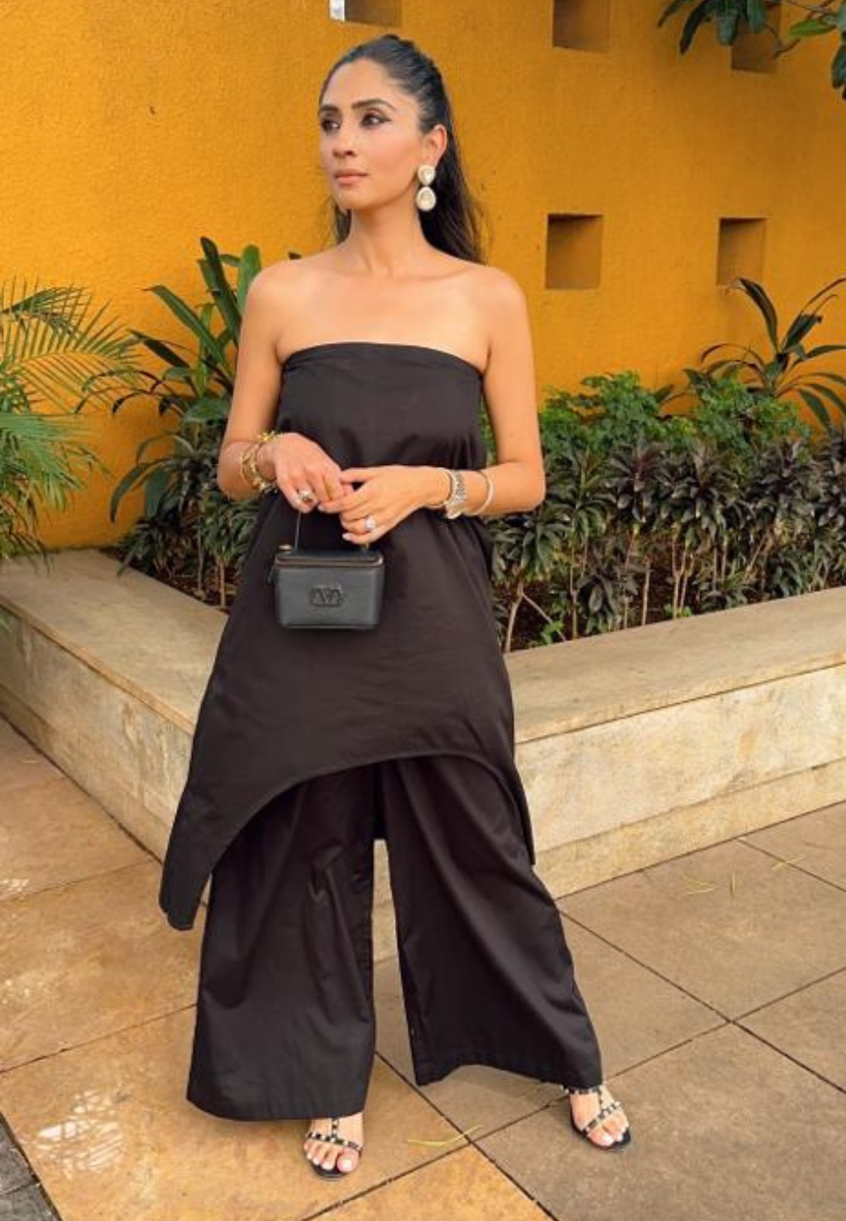Black Cotton Tube Co-ord Set