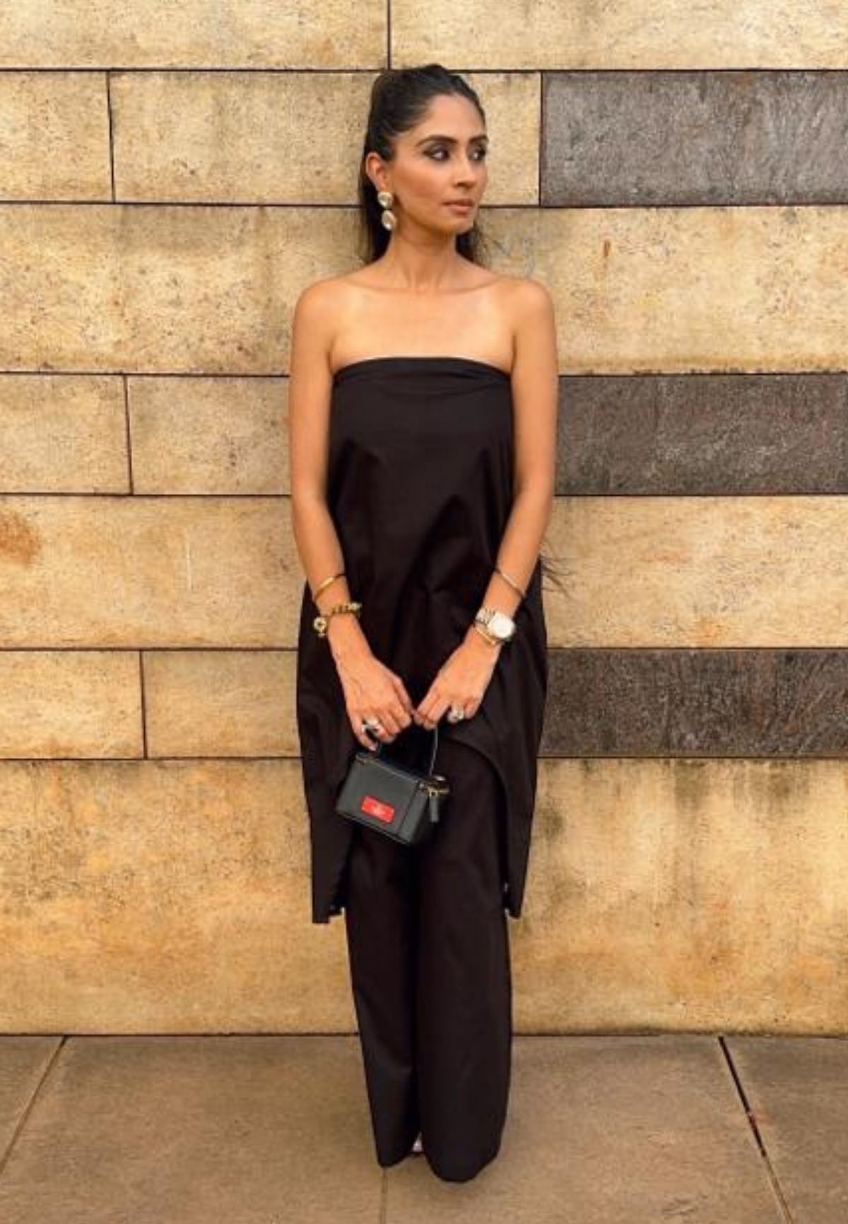 Black Cotton Tube Co-ord Set