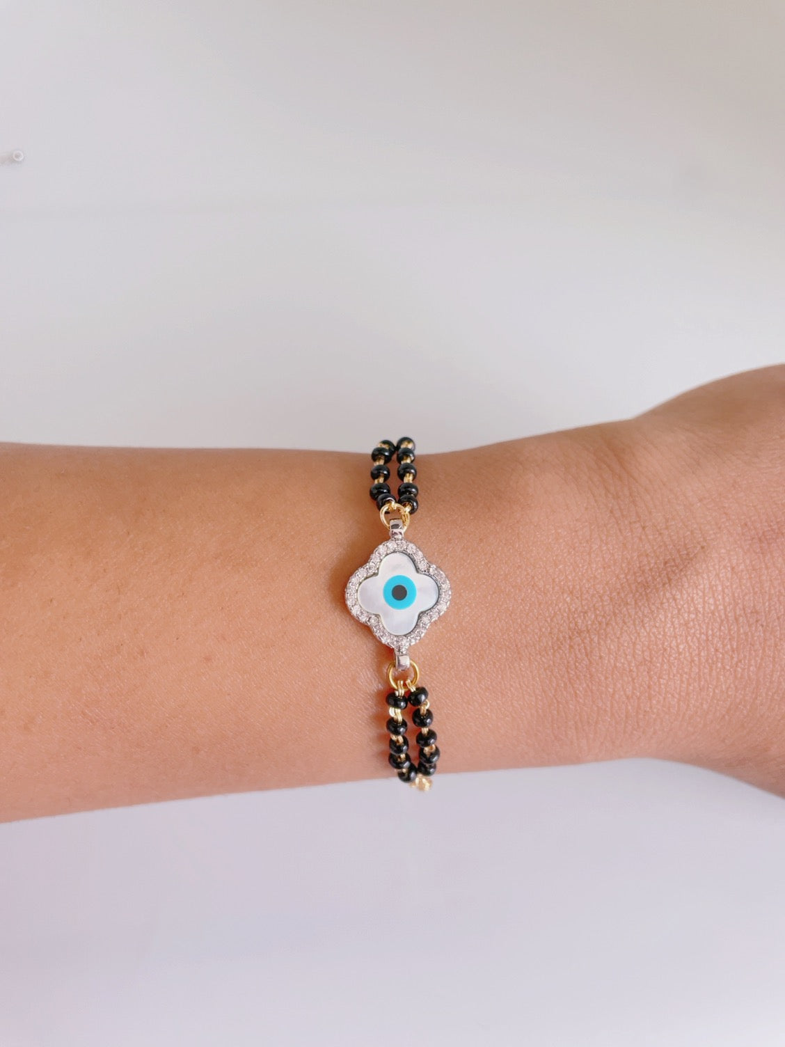Evil Eye Clover Nazar Bracelet