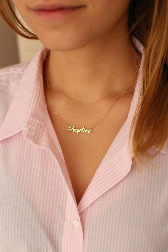 Personalized Gold Name Necklace
