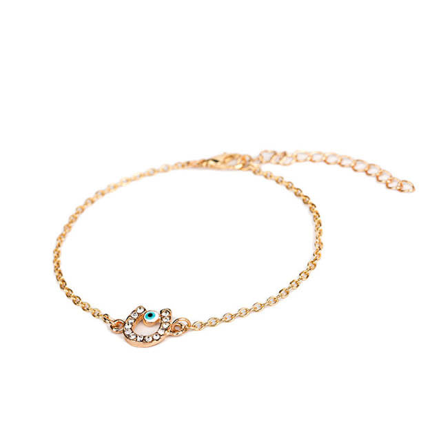 Ikasiya Curved Evil Eye Bracelet