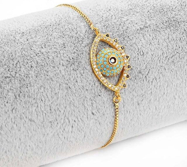 Ikasiya Classic Evil Eye Bracelet (Gold)