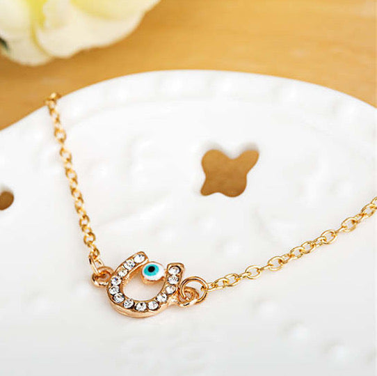 Ikasiya Curved Evil Eye Bracelet