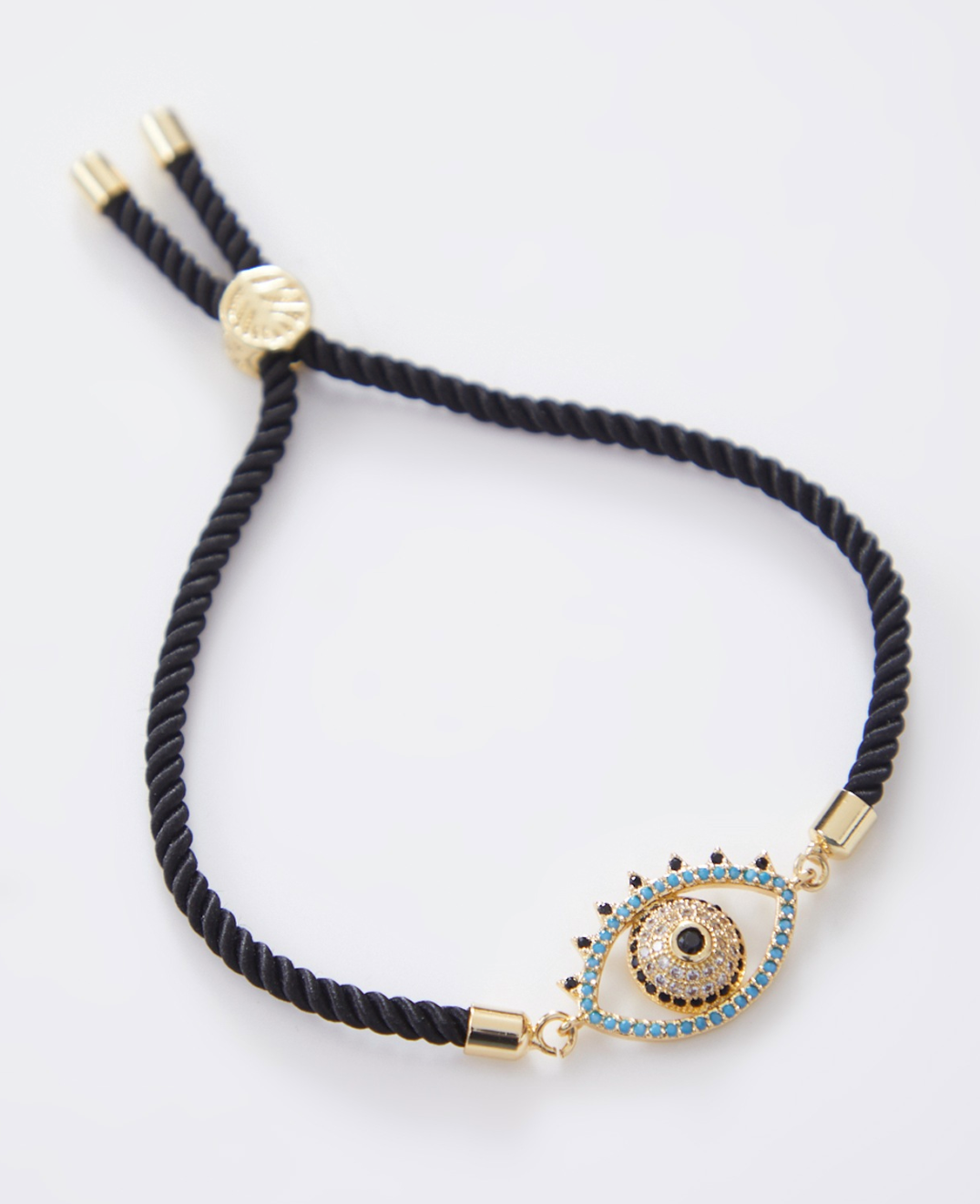 Gold Classic Evil Eye Bracelet with Adjustable String