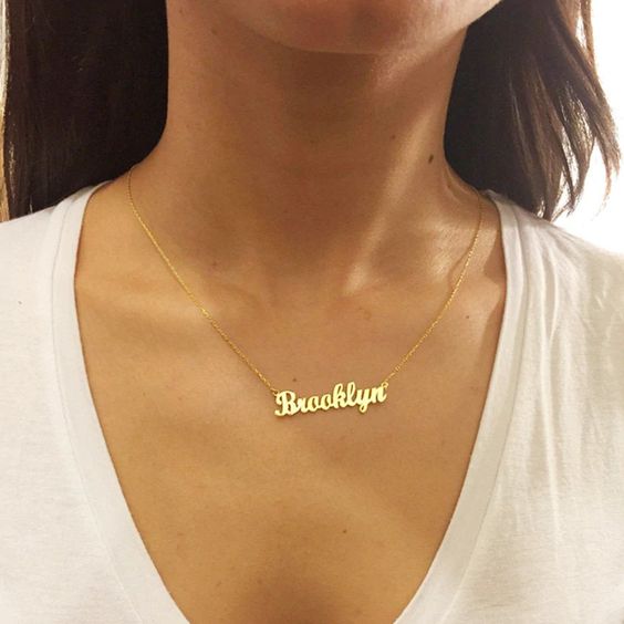 Personalized Gold Name Necklace