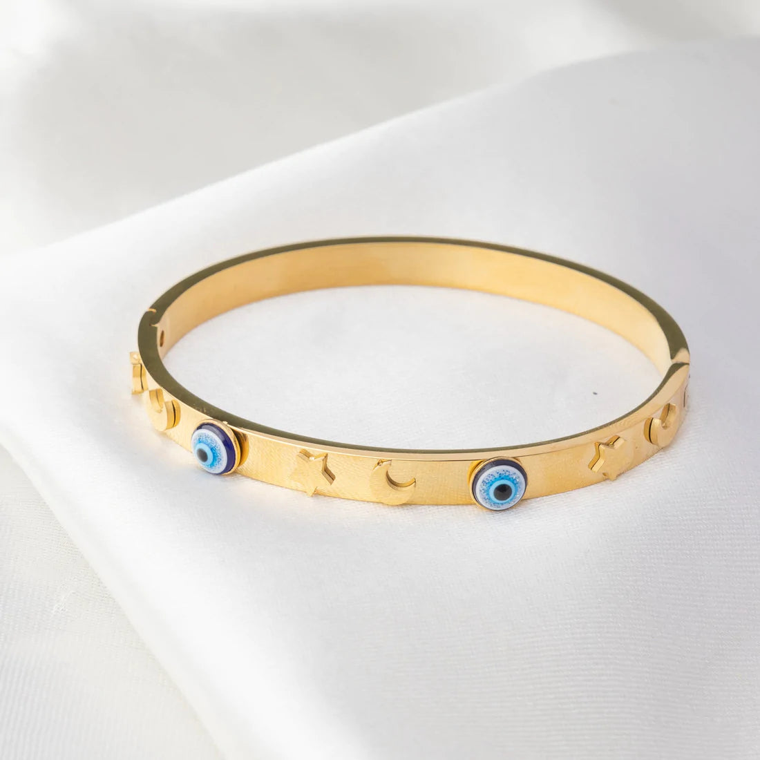 Gold Evil Eye Kada