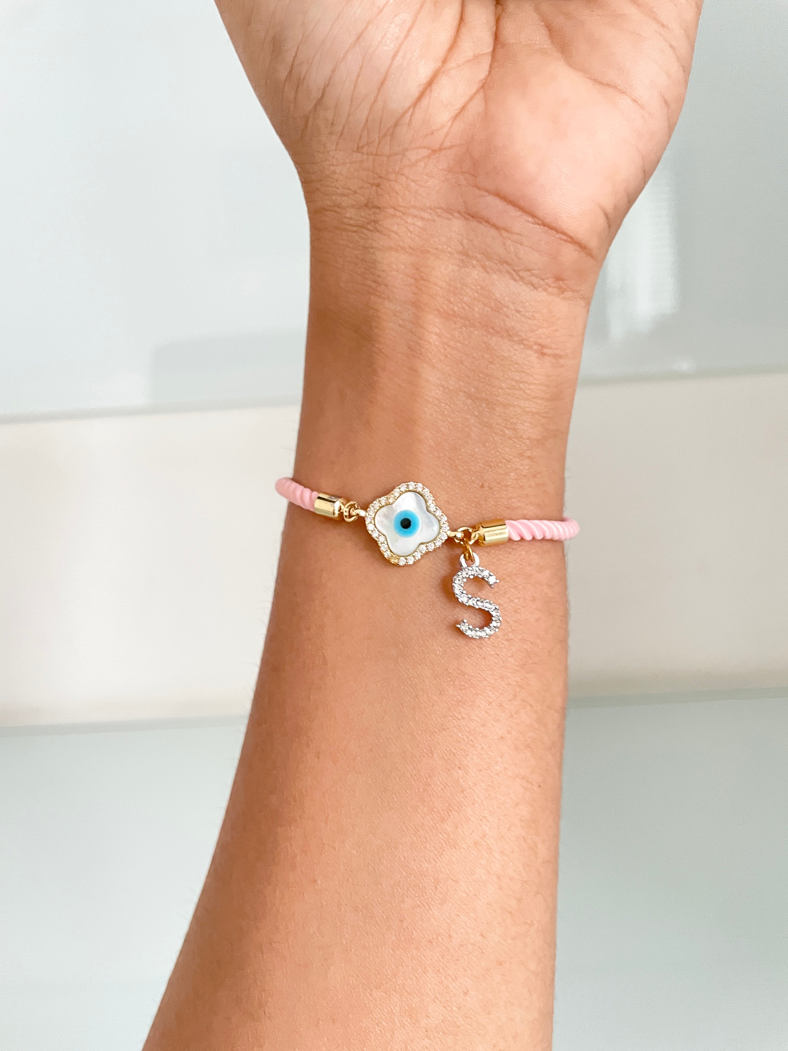 Friendship Bracelets w/ Rings-Evil Eye