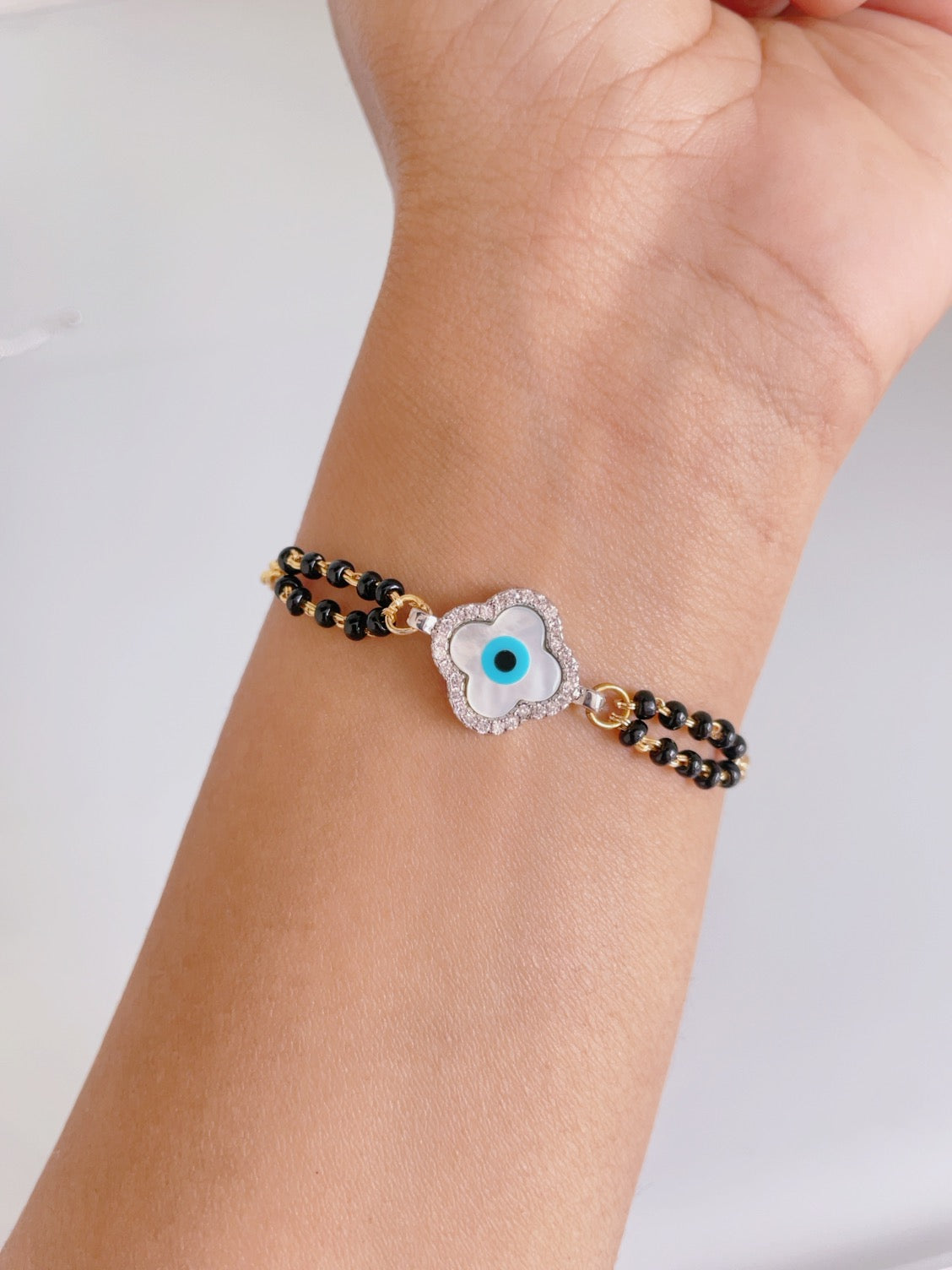 Evil Eye Clover Nazar Bracelet