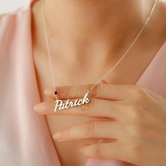 Personalized Silver Plated Name Necklace