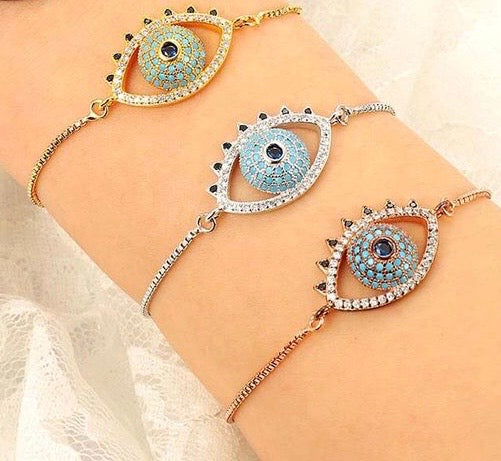 Ikasiya Classic Evil Eye Bracelet (Gold)