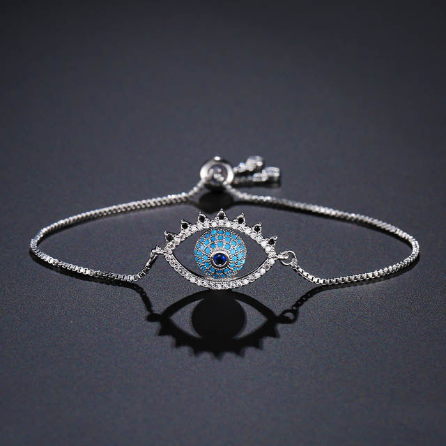 Ikasiya Classic Evil Eye Bracelet (Silver)