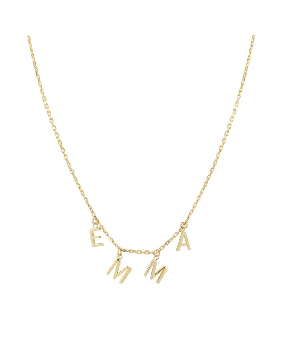 Personalized Gold Letter Necklace