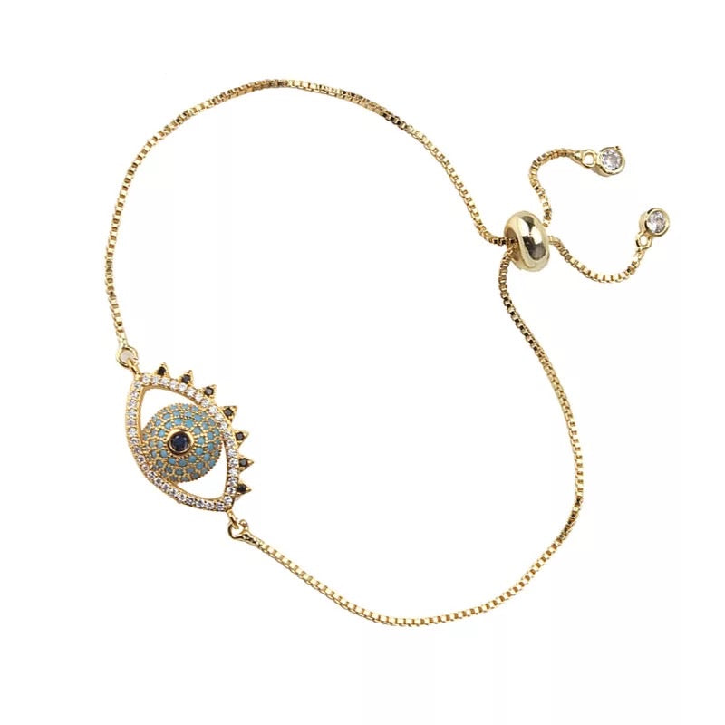 Ikasiya Classic Evil Eye Bracelet (Silver)