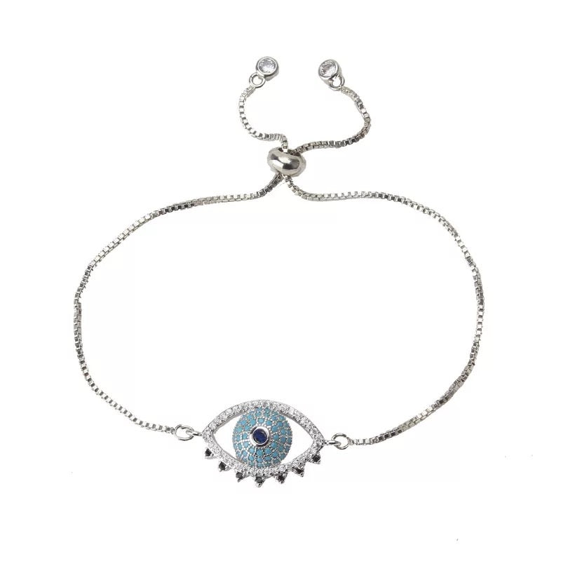 Ikasiya Classic Evil Eye Bracelet (Silver)