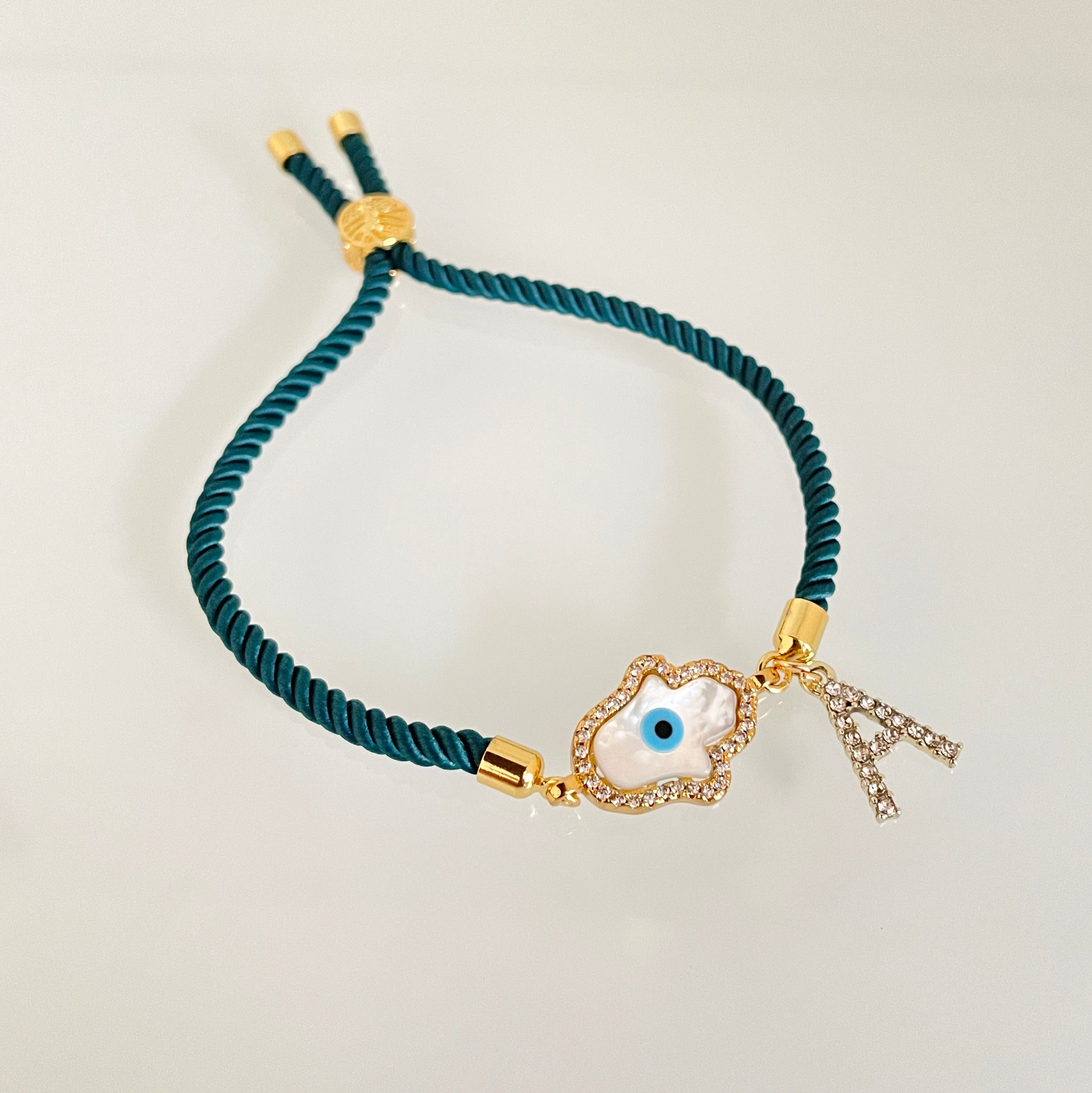 Buy Green Evil Eye Bracelet for Prosperity Health and Protection,  Handmade-good-luck Charm Gifts by Lucky Charms USA Online in India - Etsy