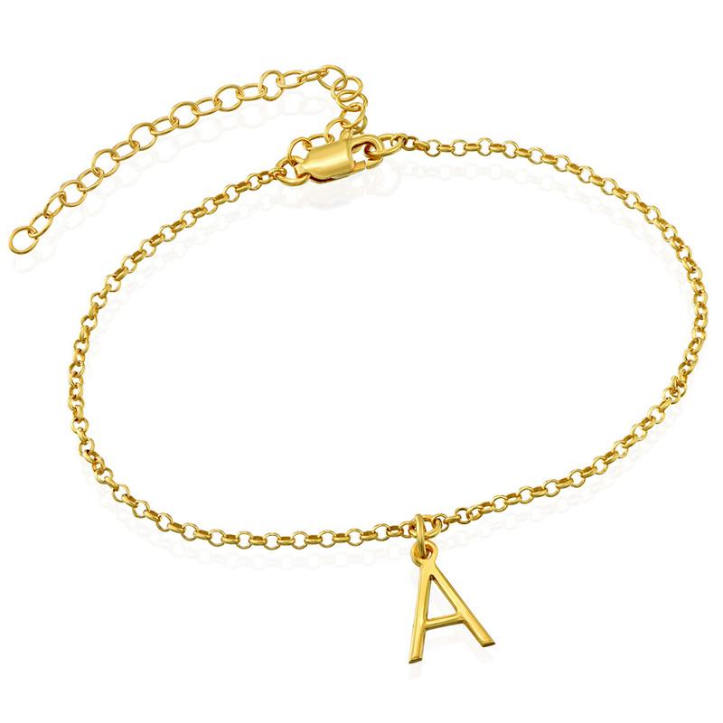 Personalized Gold Letter Anklet