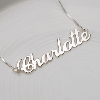 Personalized Silver Plated Name Necklace